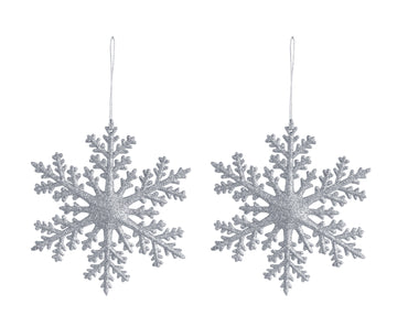 Hanging Glitter Deco 2pk Asst snowflakes / trees / stars /