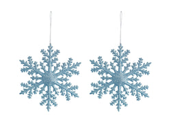 Hanging Glitter Deco 2pk Asst snowflakes / trees / stars /