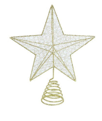 Glitter Wire Star Topper