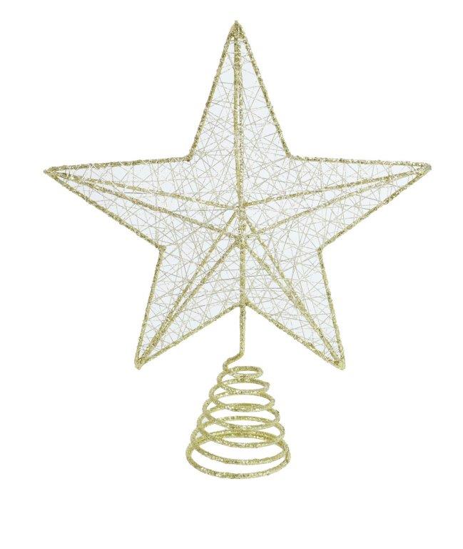 Glitter Wire Star Topper