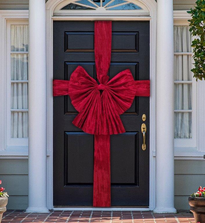 Deluxe Velvet Door Bow & Sash