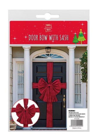 Deluxe Velvet Door Bow & Sash
