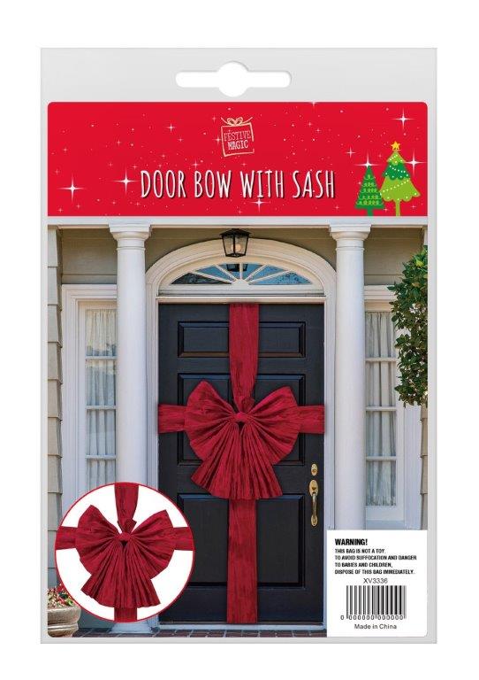 Deluxe Velvet Door Bow & Sash