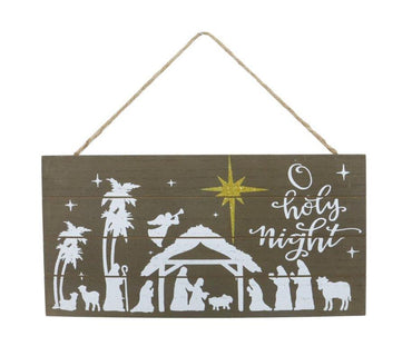 Hanging Nativity Sign