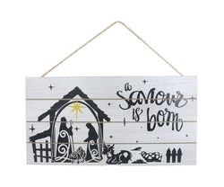 Hanging Nativity Sign