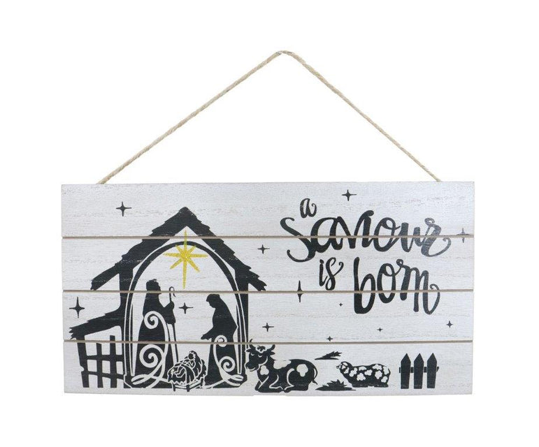 Hanging Nativity Sign