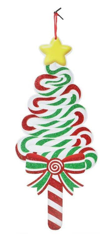 Hanging Candy Cane Plaque