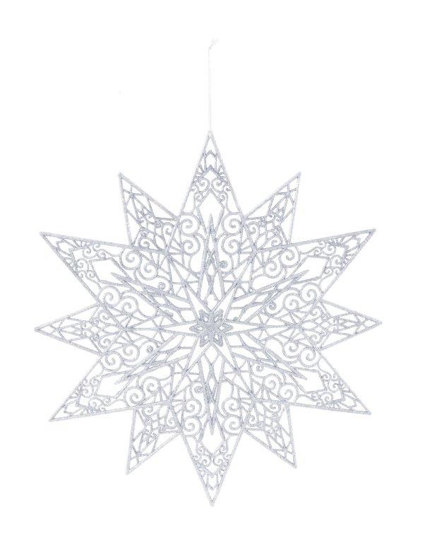 Glitter Hanging Snowflake