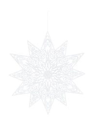 Glitter Hanging Snowflake