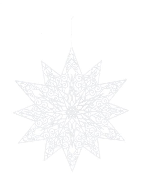 Glitter Hanging Snowflake
