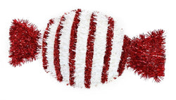 Tinsel Cany Cane Lolly Plaque