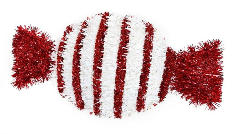 Tinsel Cany Cane Lolly Plaque