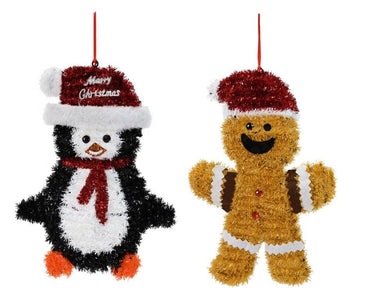 Tinsel Hanging Character Plaque