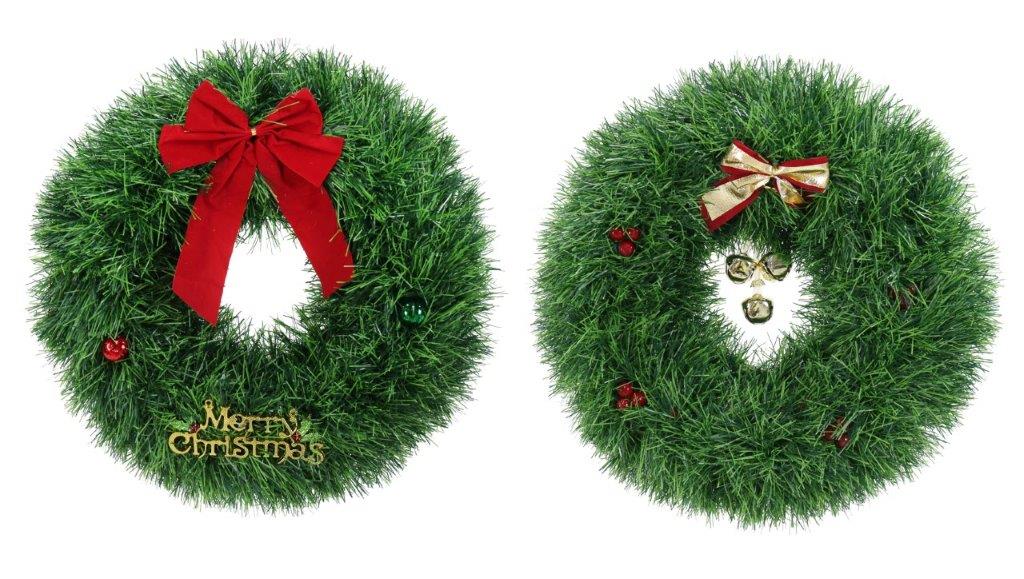 Tinsel Chunky Wreath Bow 45cm