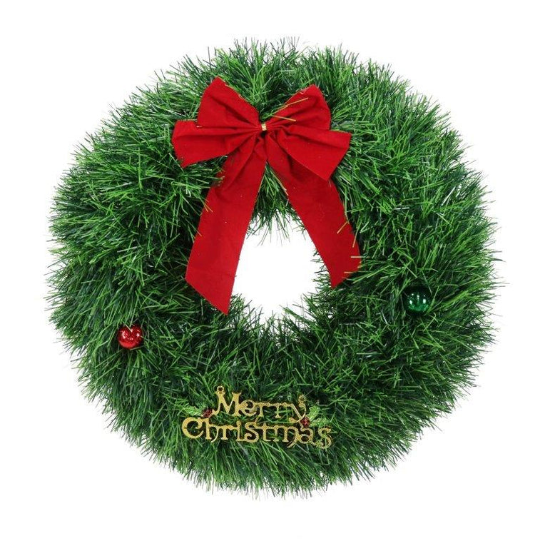 Tinsel Chunky Wreath Bow 45cm