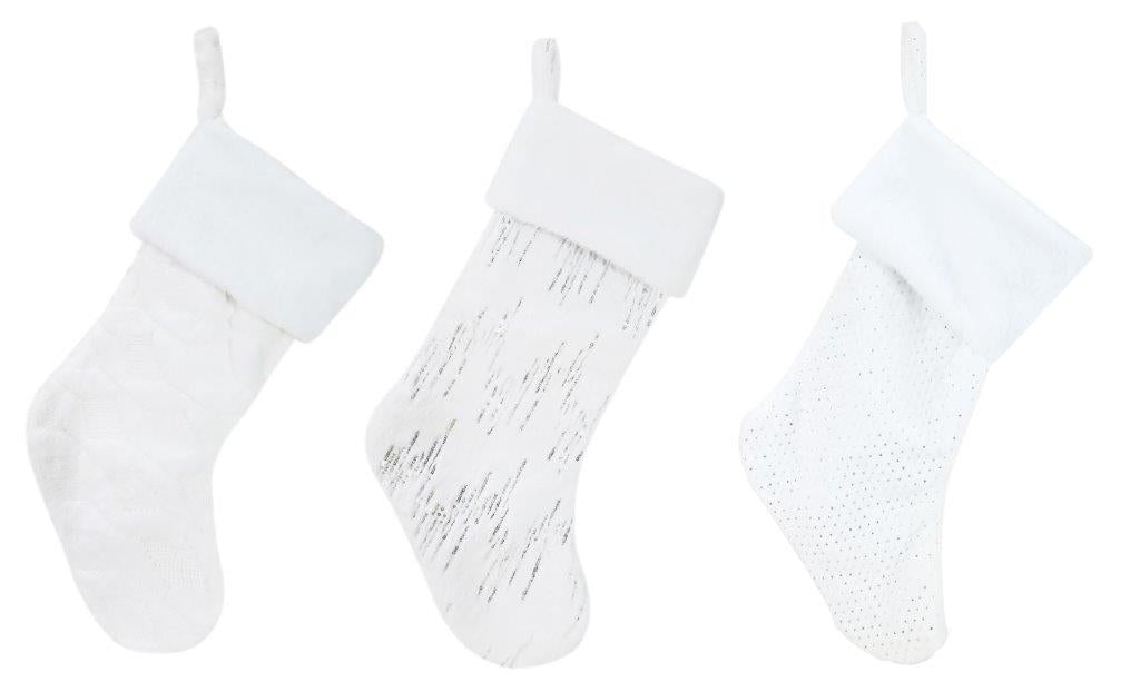 Deluxe Super Plush White Stocking