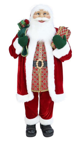 Deluxe Standing Santa Figurine