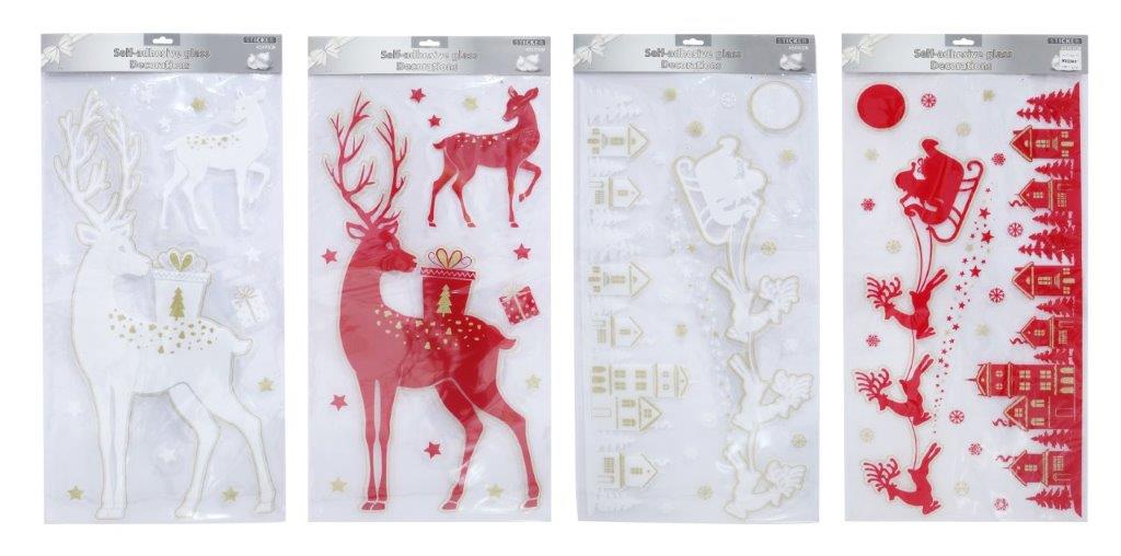 Giant Christmas Window Decal Sheet easy peel off re use