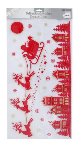 Giant Christmas Window Decal Sheet easy peel off re use