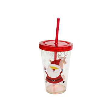 Glitter Cup with Straw (550ml)