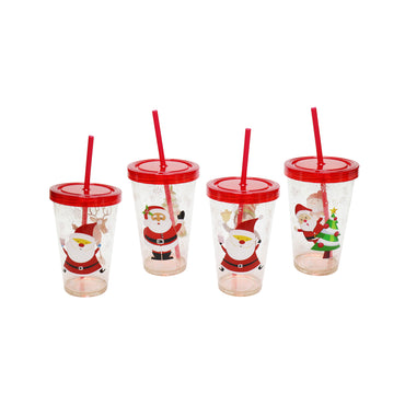 Glitter Cup with Straw (550ml)