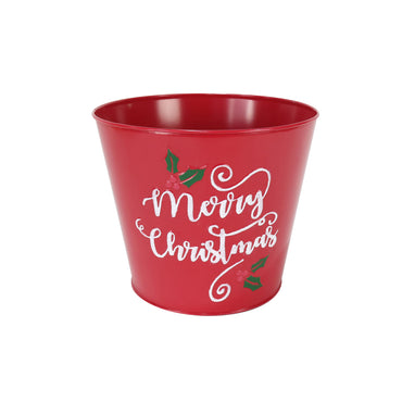 Christmas Metal Bucket