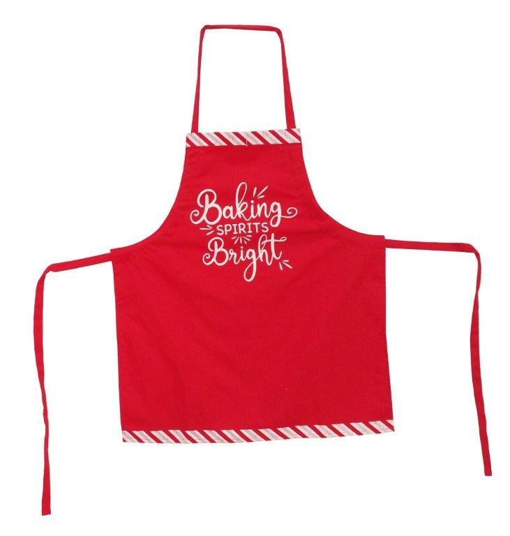 Candy Cane Cotton Apron