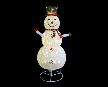 LED Pop Up Snowman Red/Blue 150cm Asst 180cm CW indoor outdoor