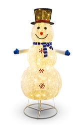 LED Pop Up Snowman Red/Blue 150cm Asst 180cm CW indoor outdoor