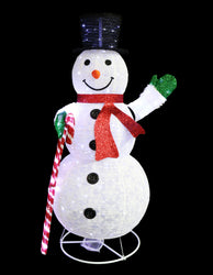 LED Pop Up Snowman Red/Blue 150cm Asst 180cm CW indoor outdoor