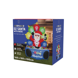 Inflatable Dj Santa w/Music 180cm