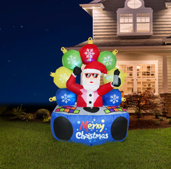 Inflatable Dj Santa w/Music 180cm