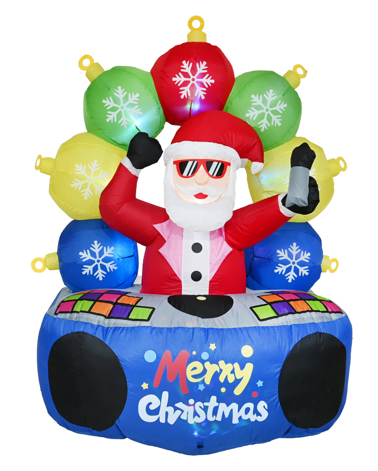 Inflatable Dj Santa w/Music 180cm