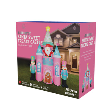 Inflatable Santa Sweet Treats Castle 300cm