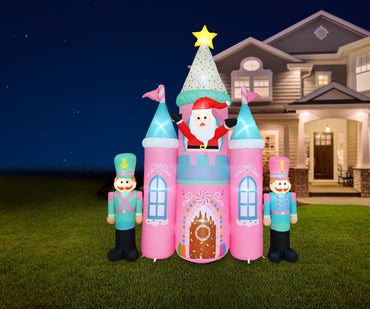 Inflatable Santa Sweet Treats Castle 300cm