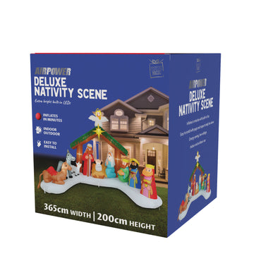Inflatable Deluxe Nativity Scene 365cm