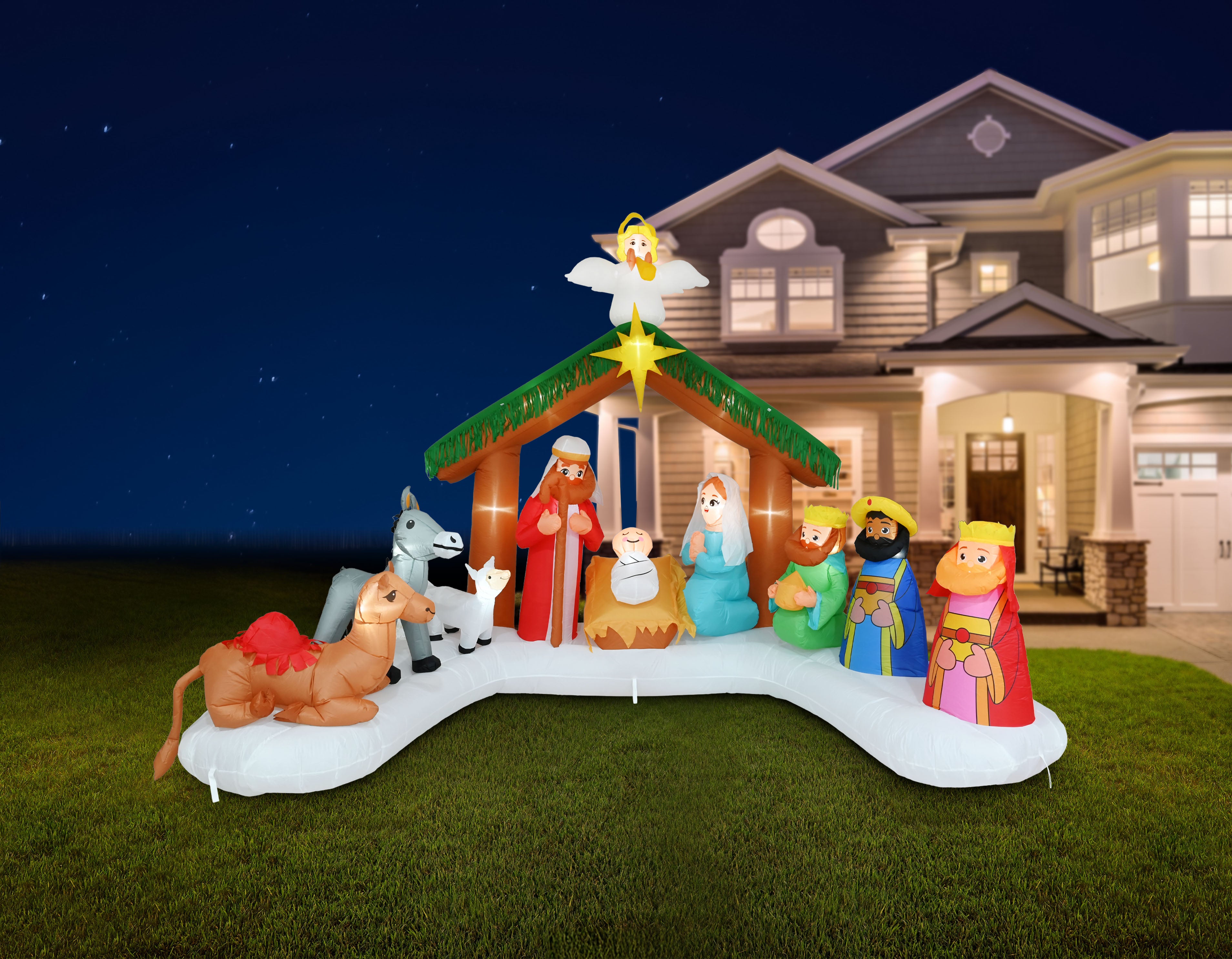 Inflatable Deluxe Nativity Scene 365cm