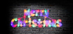 Solar LED Merry Christmas Plaque Asst
