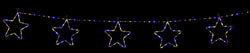 Solar LED Tube light 5pk Star Chain / 3D star / Multi Col