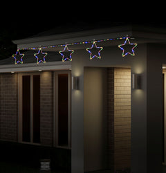 Solar LED Tube light 5pk Star Chain / 3D star / Multi Col
