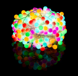 LED Frosted Ball Lights 400 Asst