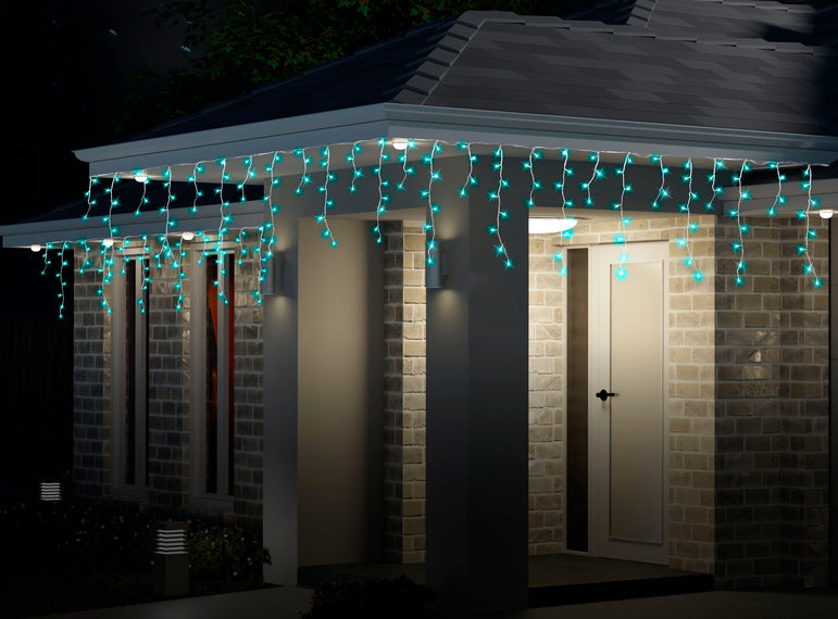 LED Icicles 500 Pastel Sweet Pink /ice blue / carnival