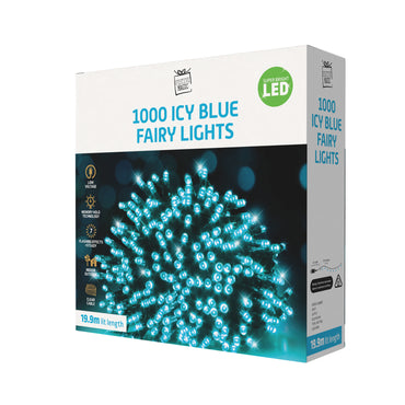 LED 1000 Fairy Lights - Clear wire 20m