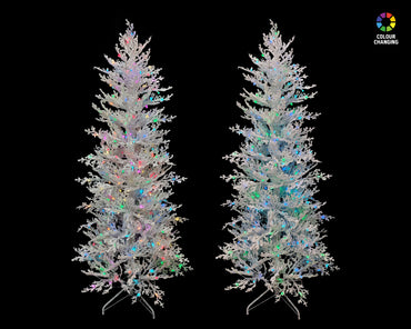LED Tree  Colour Change Snow Tree 180cm RGB