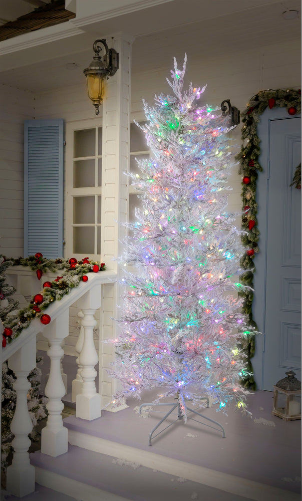 LED Tree  Colour Change Snow Tree 180cm RGB