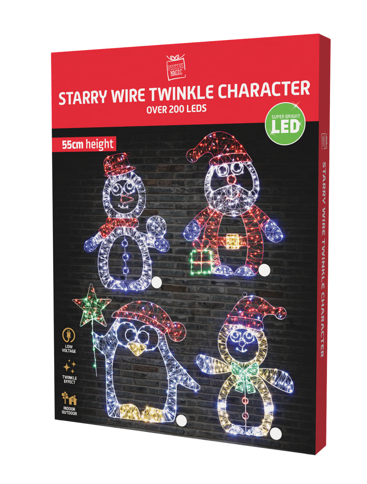 LED Starry Wire Character Motif Asst