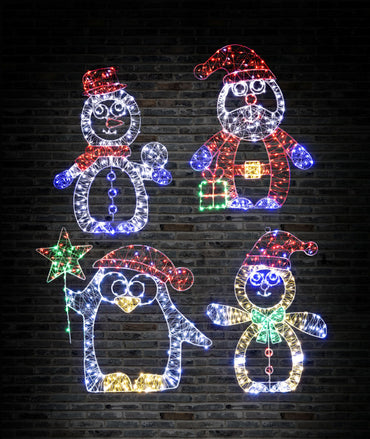 LED Starry Wire Character Motif Asst