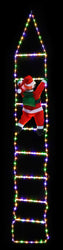 LED Flexi Cable Ladder w/Santa 240cm Dual Colour