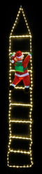 LED Flexi Cable Ladder w/Santa 240cm Dual Colour