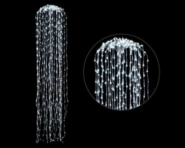 LED Metallic Waterfall Lights 180cm Asst